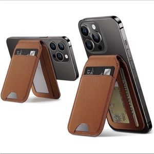 Vegan Leather Phone Wallet Stand